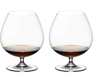 Vinum Crystal Brandy Glass (Set of 4) - Dishwasher Safe, Premium Machine-Made Cocktail Glasses