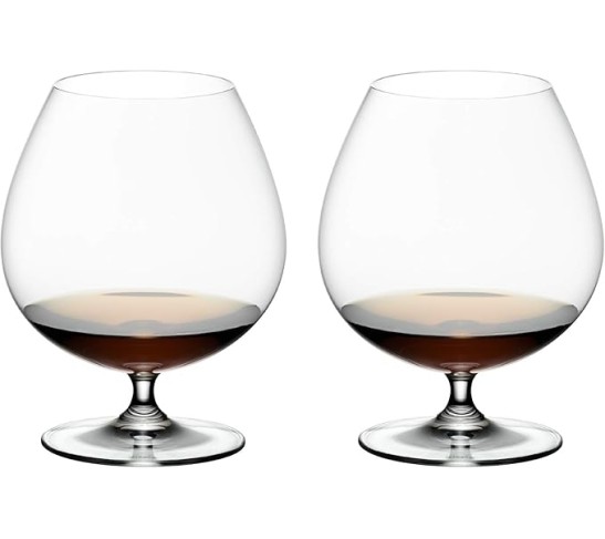 Vinum Crystal Brandy Glass (Set of 4) - Dishwasher Safe, Premium Machine-Made Cocktail Glasses