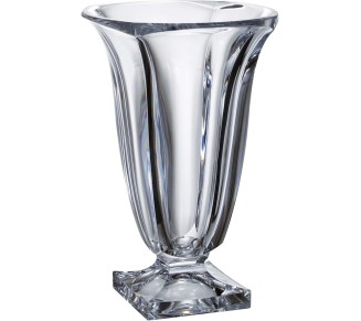 - European Glass - Crystalline - Vase - 13" Height - Made in Europe