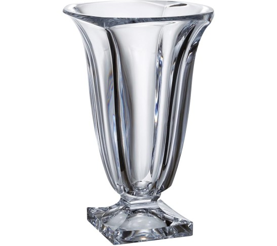 - European Glass - Crystalline - Vase - 13" Height - Made in Europe