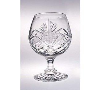 Crystal - Sherry - Brandy - Cognac - Snifter - Glasses - Set of 6 - Handcrafted - Crystal Glass - Great for Spirits - Drinks - Bourbon - Wine - 9 ounce - Made in Europe