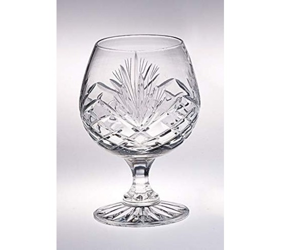 Crystal - Sherry - Brandy - Cognac - Snifter - Glasses - Set of 6 - Handcrafted - Crystal Glass - Great for Spirits - Drinks - Bourbon - Wine - 9 ounce - Made in Europe