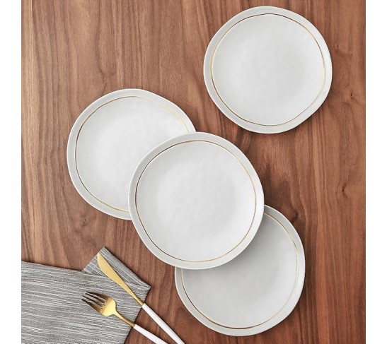 Clara 32-Piece Dinnerware Set Porcelain, Gray