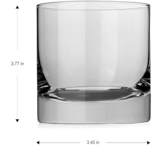 Set of 2 Heavy Base Crystal Whiskey Glasses, 13oz Old Fashioned Tumblers, Ideal for Bourbon, Scotch, and Cocktails (2 SET)