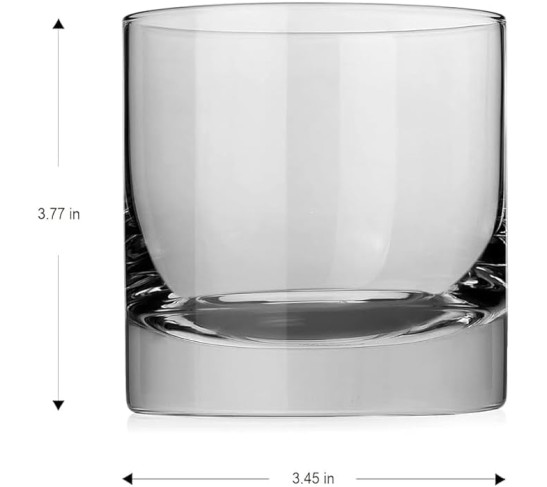Set of 2 Heavy Base Crystal Whiskey Glasses, 13oz Old Fashioned Tumblers, Ideal for Bourbon, Scotch, and Cocktails (2 SET)