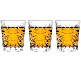 Mini Clear Crystal Snifters, 3 Pack - 1.5oz for Tasting Brandy, Sherry, and Cordials (Set of 3)