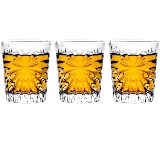 Mini Clear Crystal Snifters, 3 Pack - 1.5oz for Tasting Brandy, Sherry, and Cordials (Set of 3)