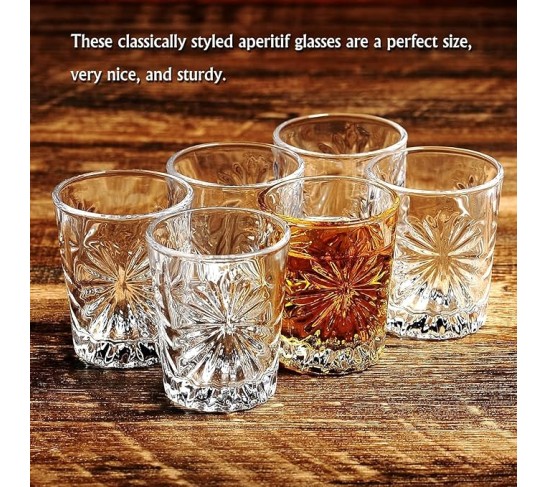 Mini Clear Crystal Snifters, 3 Pack - 1.5oz for Tasting Brandy, Sherry, and Cordials (Set of 3)