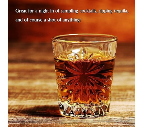 Mini Clear Crystal Snifters, 3 Pack - 1.5oz for Tasting Brandy, Sherry, and Cordials (Set of 3)