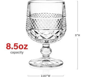 8.5 Oz Crystal Cognac Snifter Glasses - Set of 3 Lead-Free Brandy Glasses for Spirits & Tasting (Set of 3)